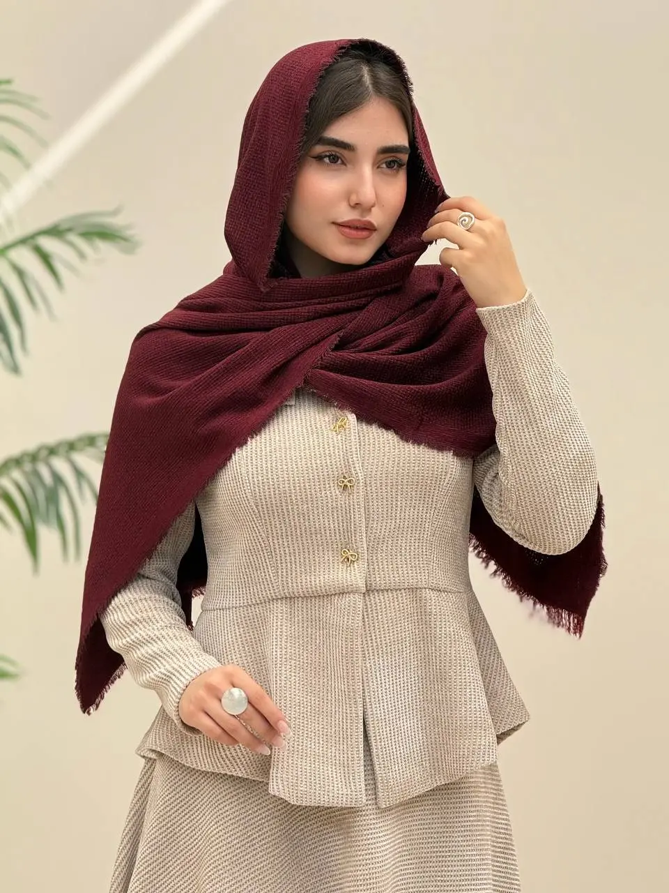 7607-شال پاییزه النا